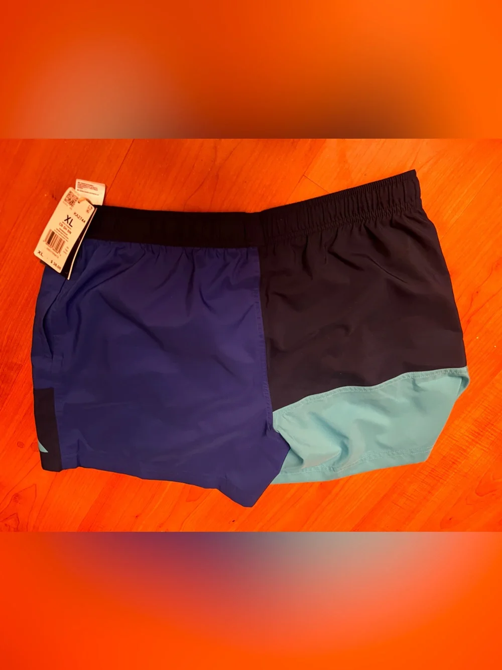 Adidas men’s XL swim trunks with pockets and inside liner multicolor new